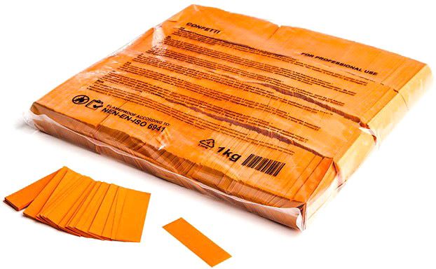 Magic FX Slowfall Konfetti Rechteckig 55x17mm - Orange 1kg