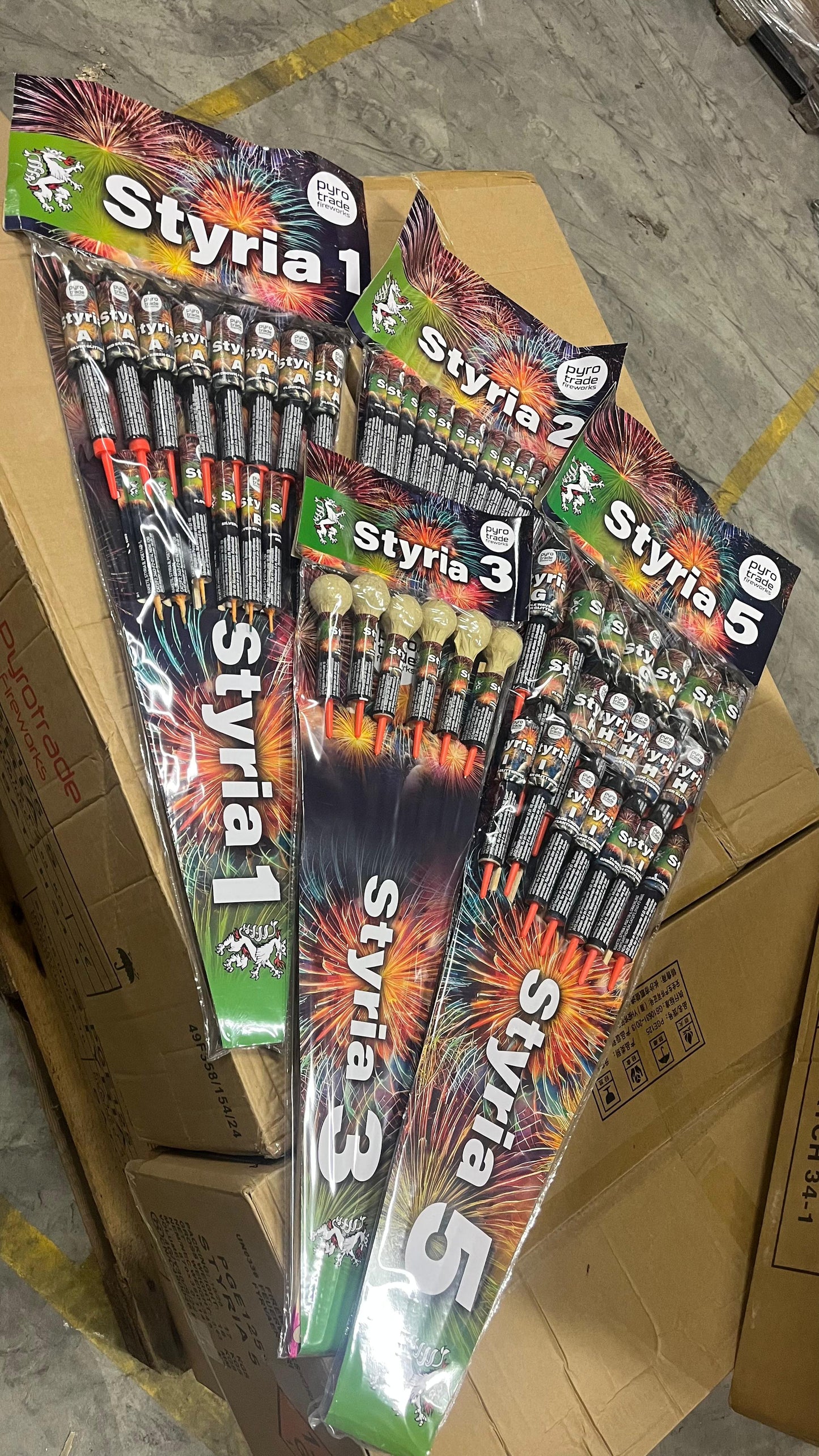 Styria 5 Raketenset von Pyrotrade