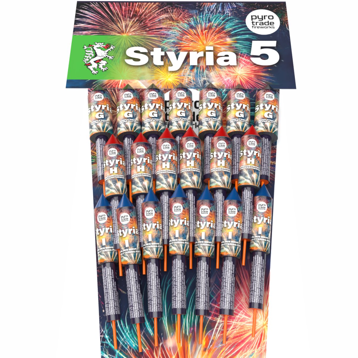 Styria 5 Raketenset von Pyrotrade